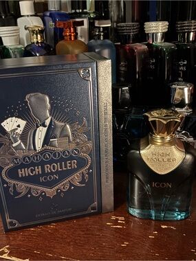 New Mahajan High Roller Icon Eau de Parfum - Blue & Gold Bottle